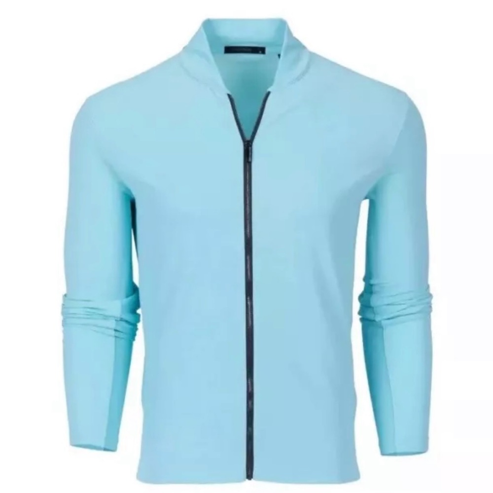 Greyson Golf Siasconset Full Zip Jacket Mint‎ Aqua Skystone Men’s L NEW NWT
